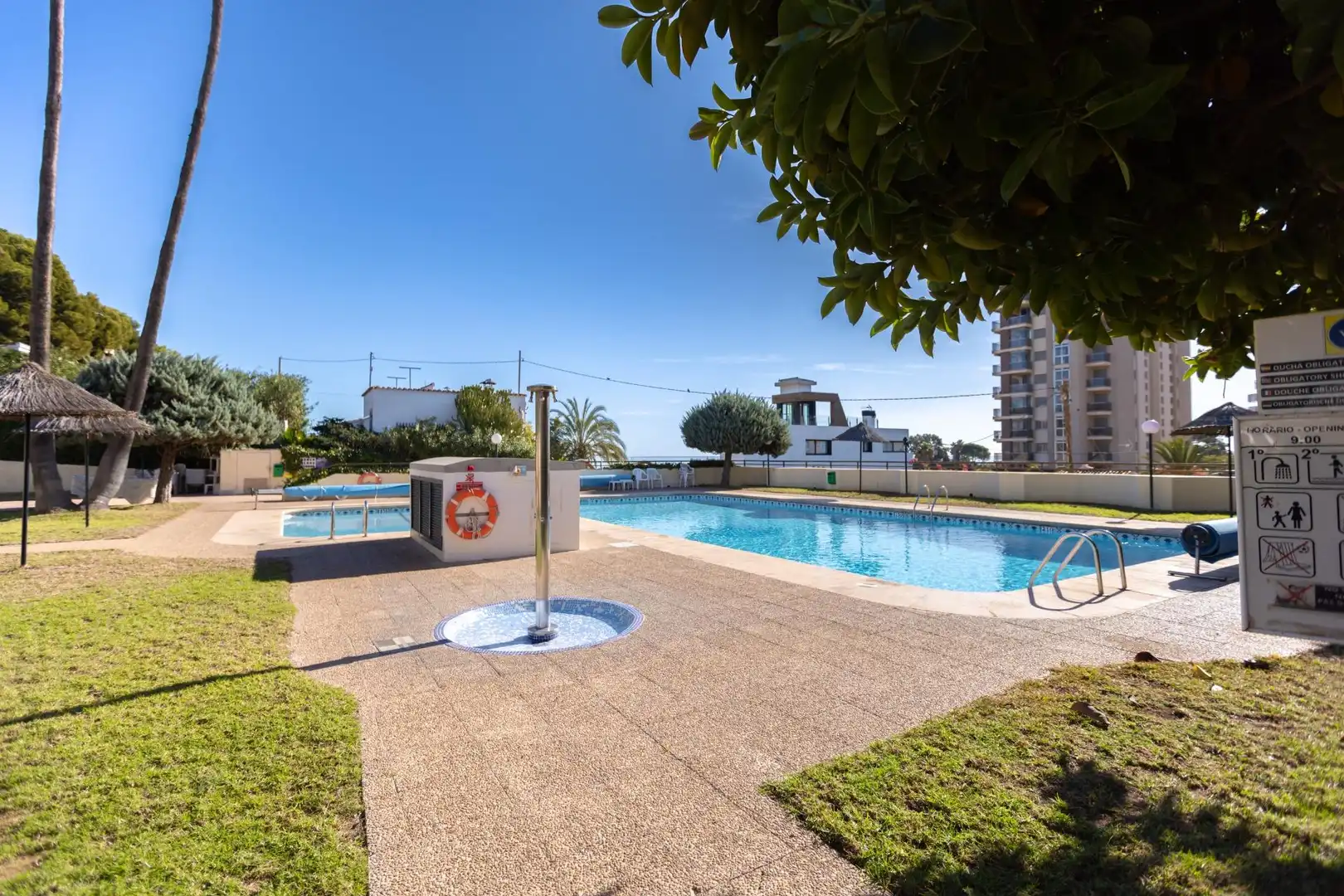 Piscina de Apartamento en venta en Calpe / Calp con Calefacción, Jardín privado y Terraza
