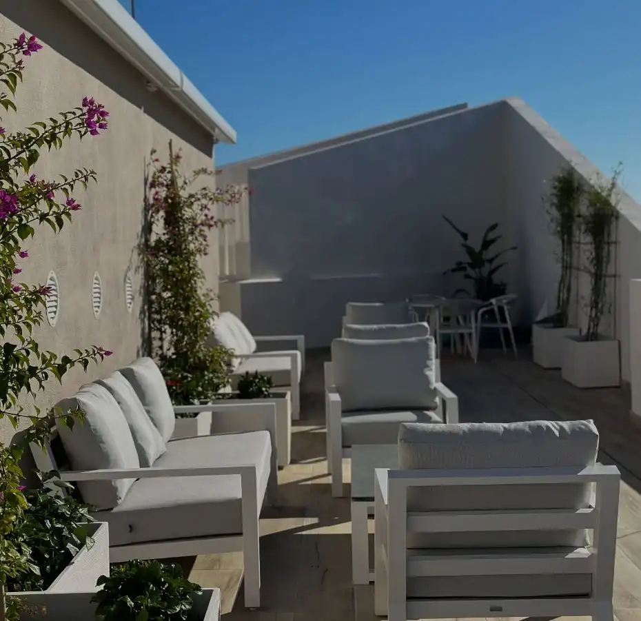 Terrace of Flat for sale in Marbella  with Air Conditioner, Heating and Parquet flooring