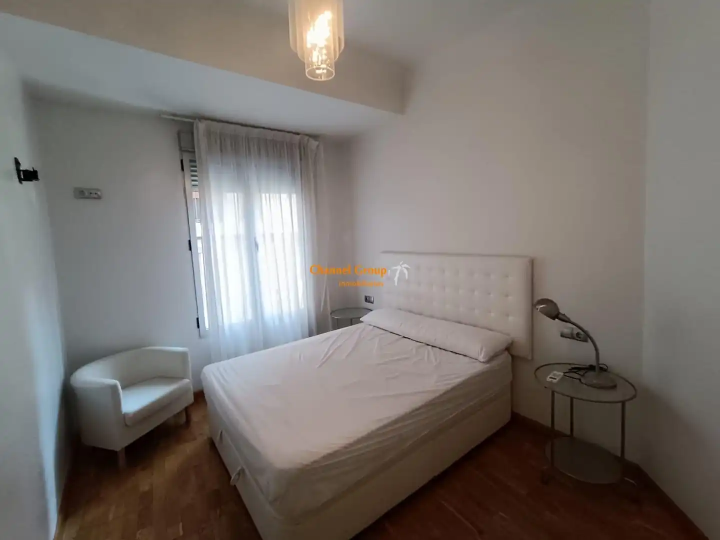 Dormitori de Apartament de lloguer en Elche / Elx amb Aire condicionat, Moblat i Balcó