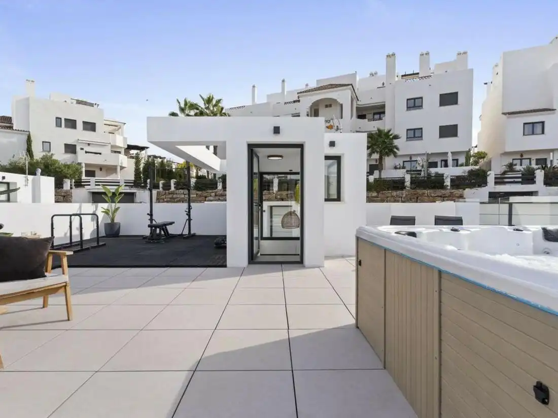 Terrassa de Casa o xalet de lloguer en Estepona amb Aire condicionat, Jardí privat i Terrassa