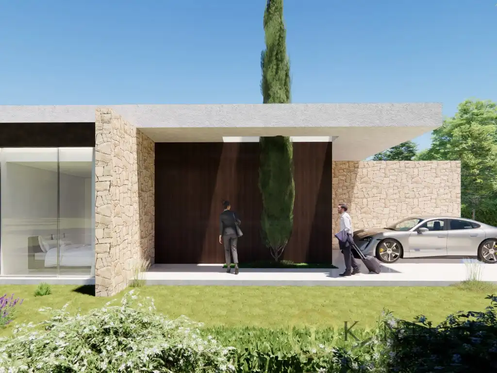 Vista exterior de Casa o chalet en venta en Alicante / Alacant con Aire acondicionado, Jardín privado y Piscina
