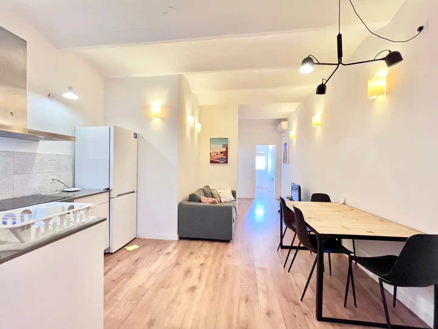 Sala de estar de Piso en venta en Barcelona con Aire acondicionado, Parquet y Amueblado