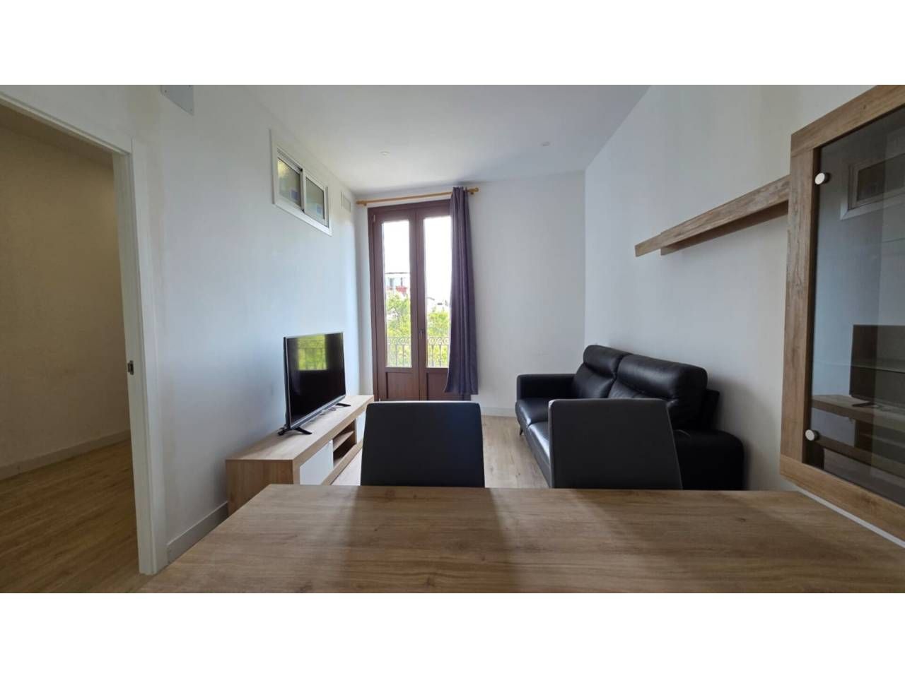 Living room of Flat to rent in  Barcelona Capital  with Air Conditioner, Parquet flooring and Furnished