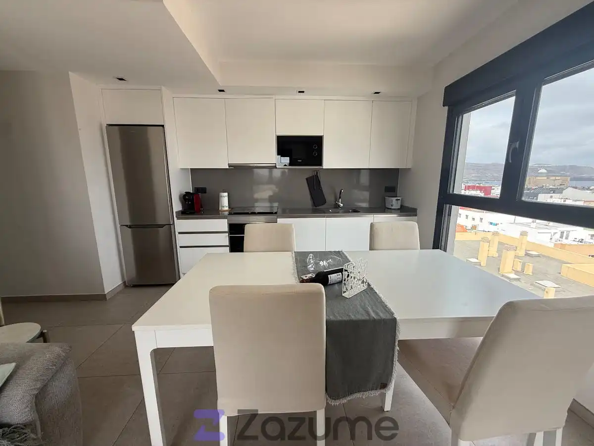 Cocina de Piso de alquiler en Las Palmas de Gran Canaria con Amueblado, Horno y Lavadora