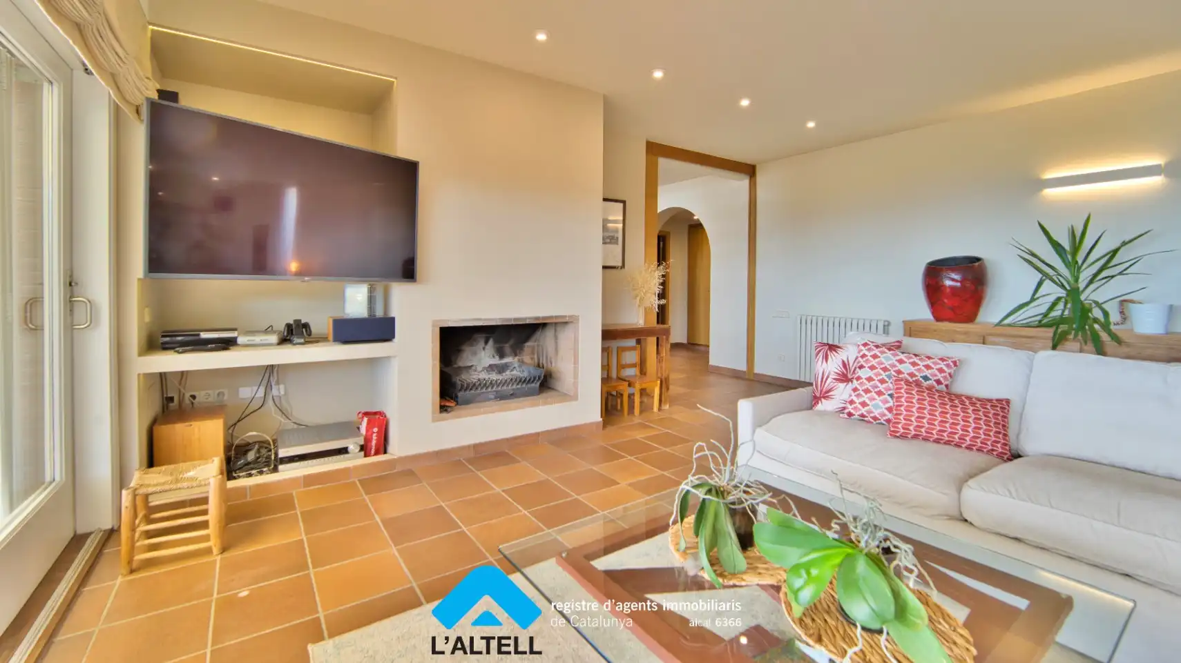 Sala de estar de Casa o chalet en venta en L'Ametlla del Vallès con Aire acondicionado, Calefacción y Jardín privado