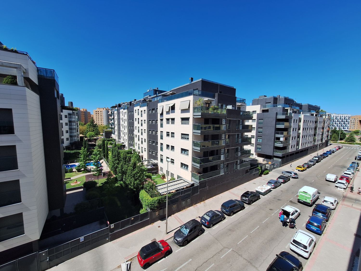 Vista exterior de Piso en venta en  Madrid Capital con Aire acondicionado, Calefacción y Trastero