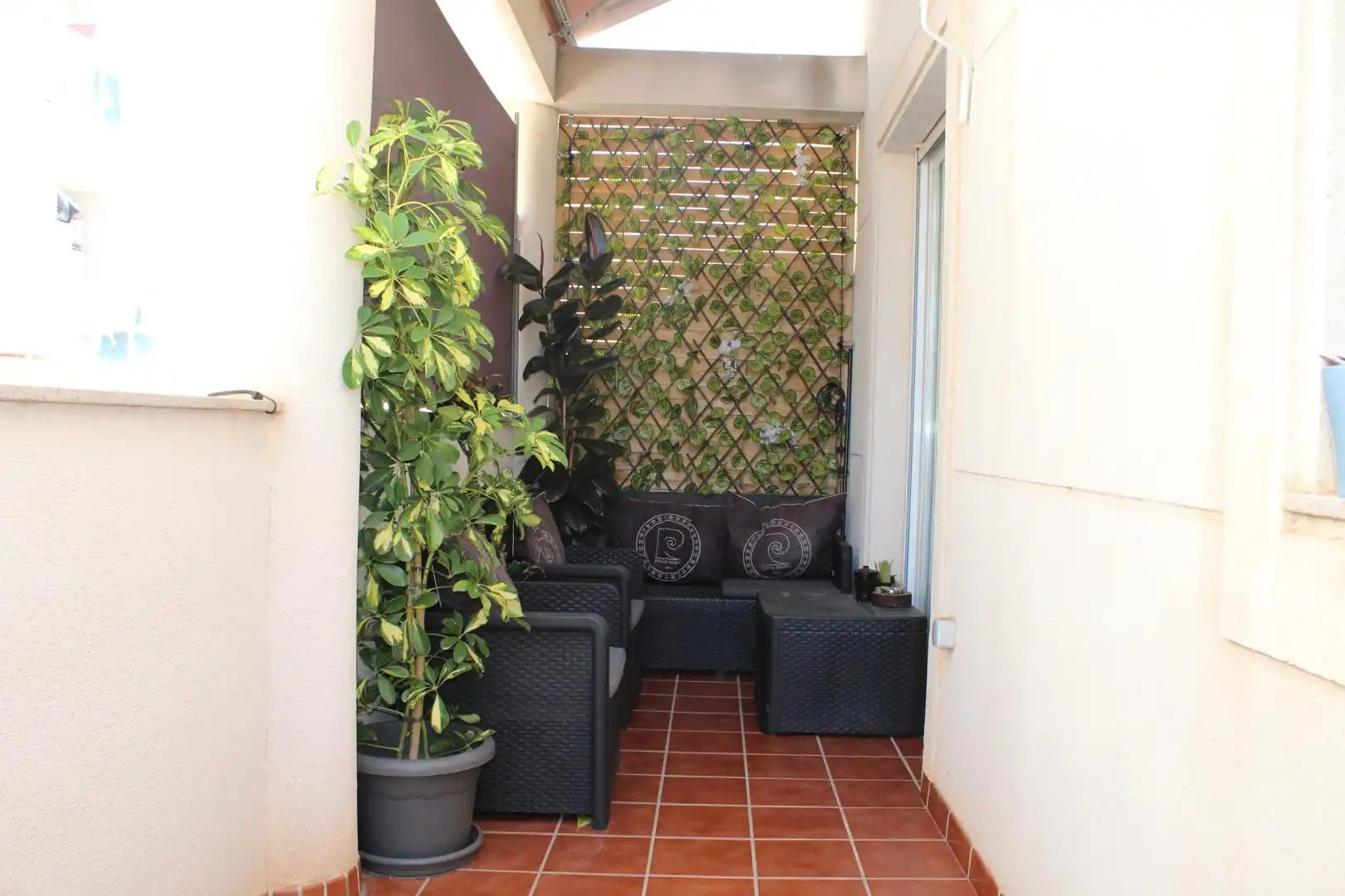 Balcony of Duplexes for sale in Roquetas de Mar  with Private garden, Terrace and Furnished