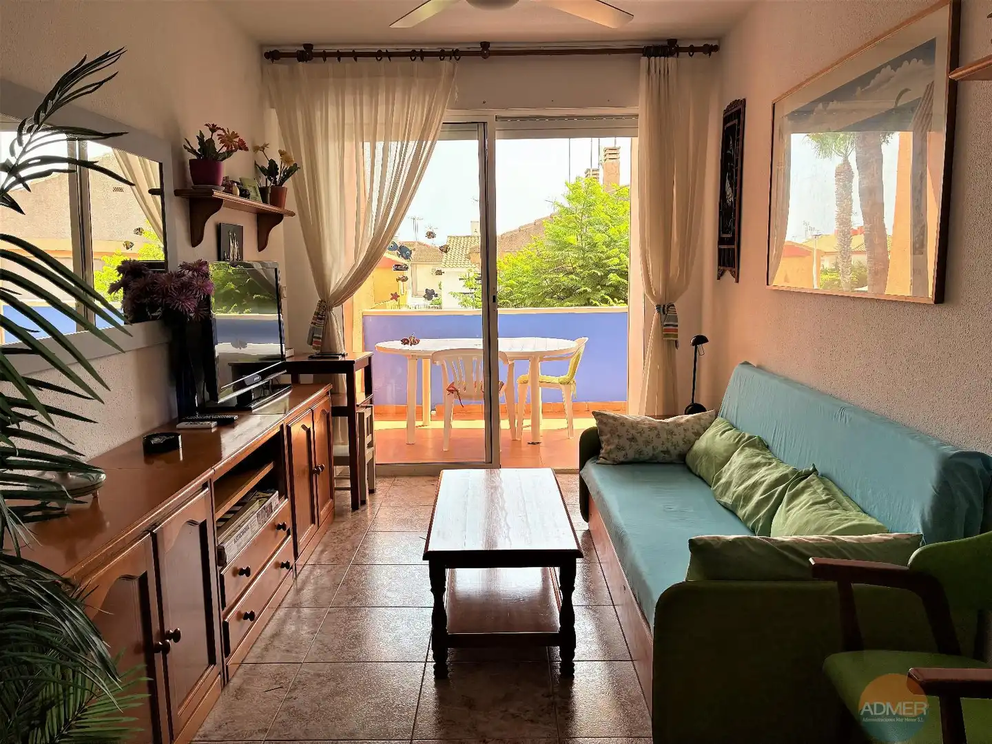 Living room of Apartments for sale in San Javier  with Terrace, Furnished and Community pool