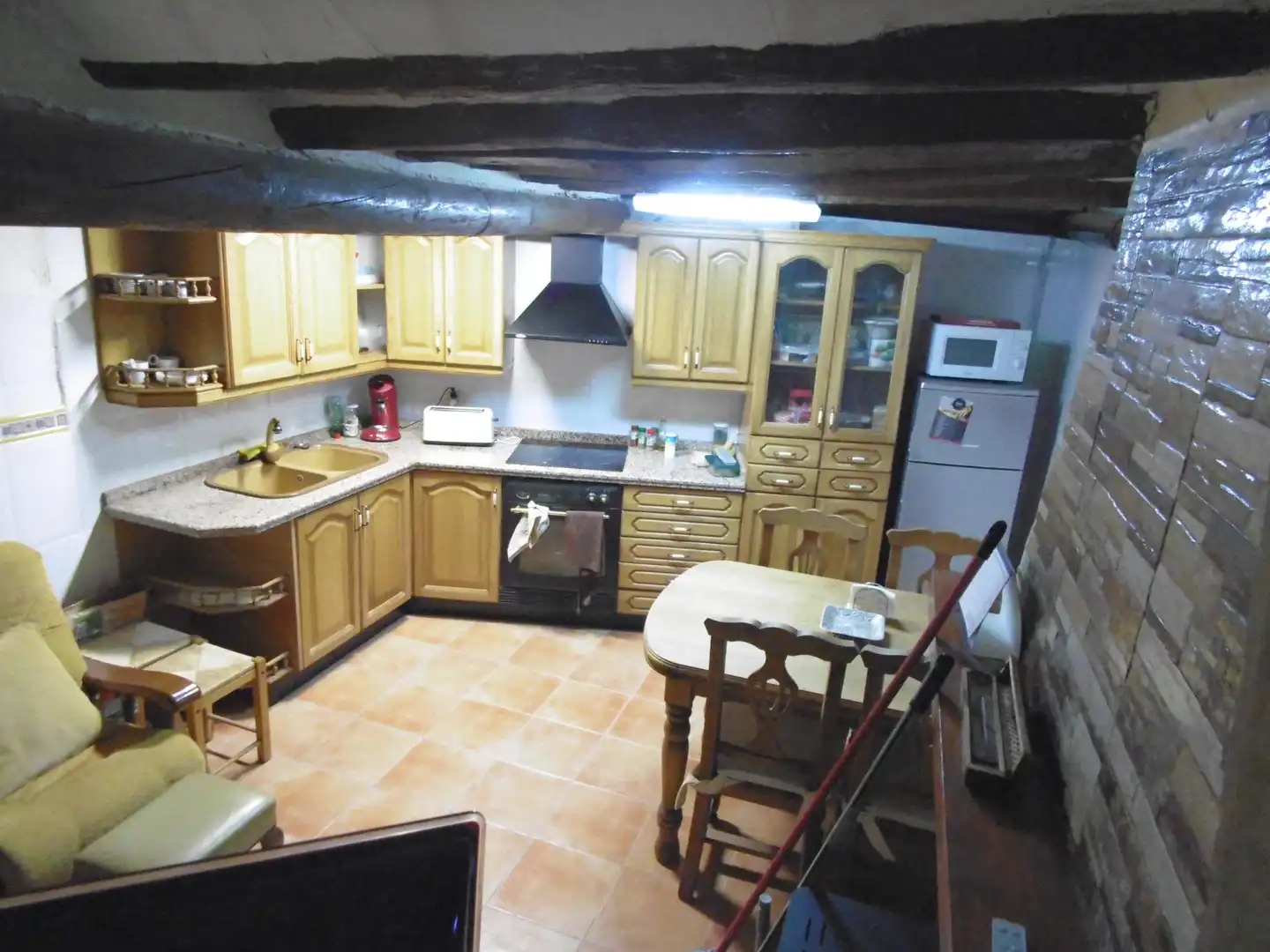 Cuina de Casa adosada en venda en Albocàsser amb Calefacció, Terrassa i Moblat