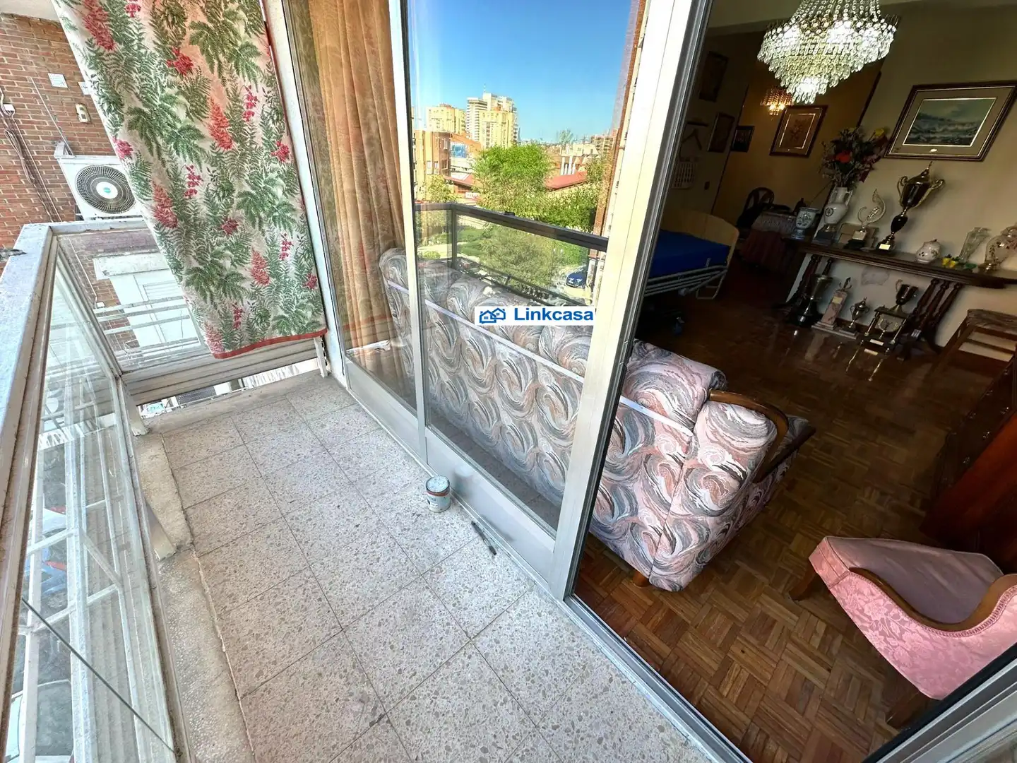 Balcony of Flat for sale in Madrid  with Heating, Terrace and Furnished