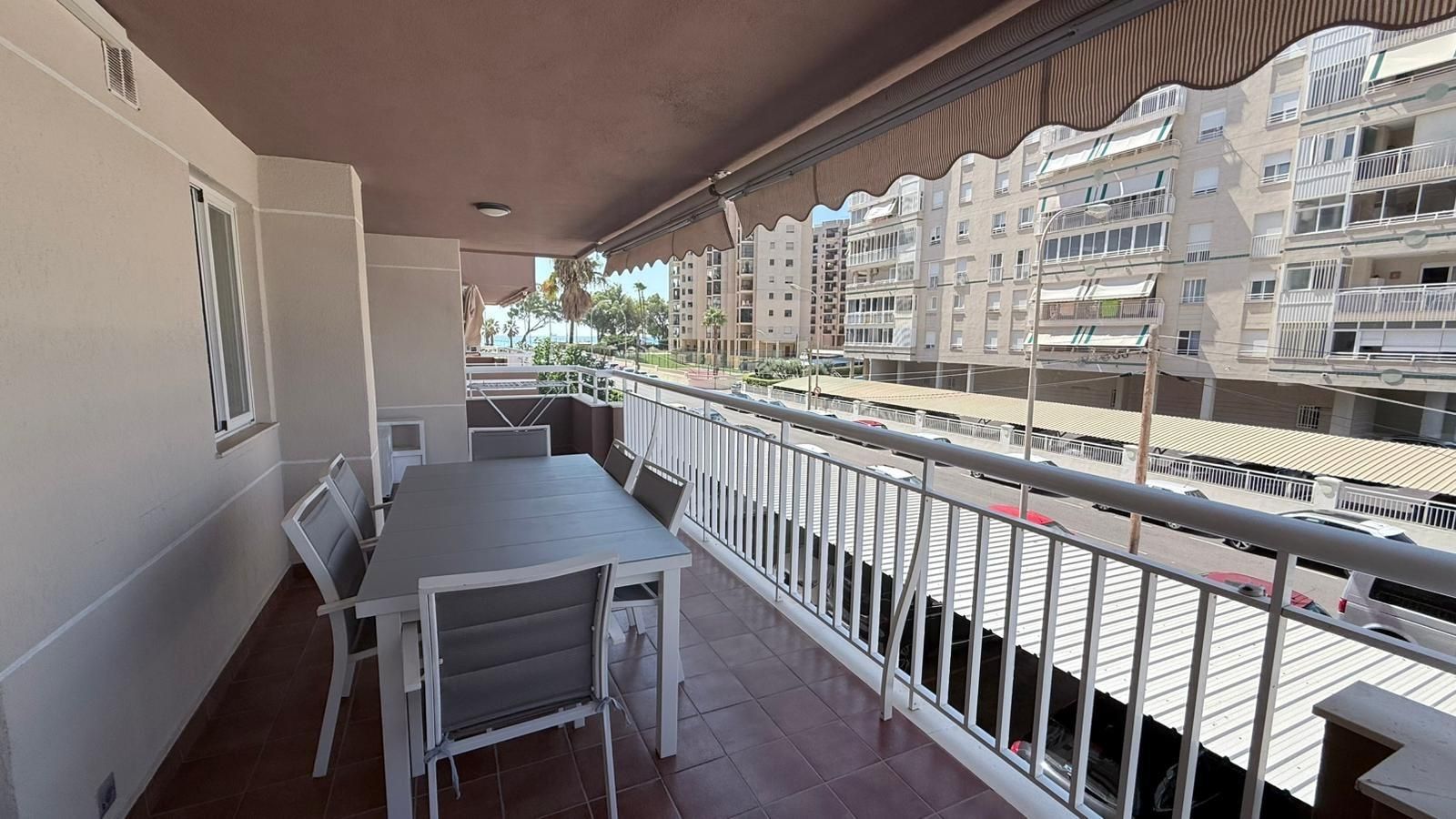 Terrassa de Apartament de lloguer en Benicasim / Benicàssim amb Aire condicionat, Calefacció i Jardí privat