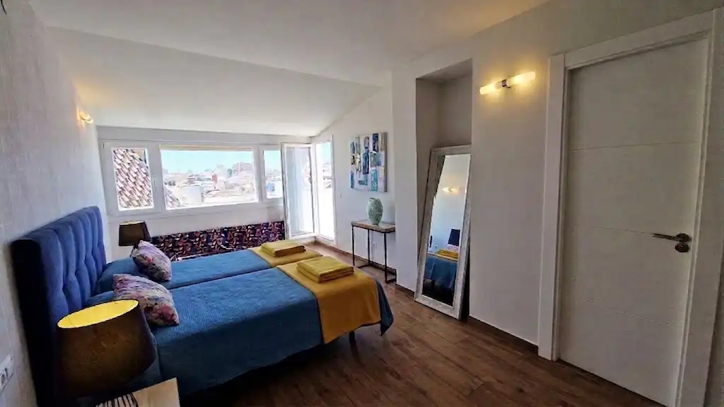 Bedroom of Attic for sale in Málaga  with Air Conditioner, Terrace and Furnished