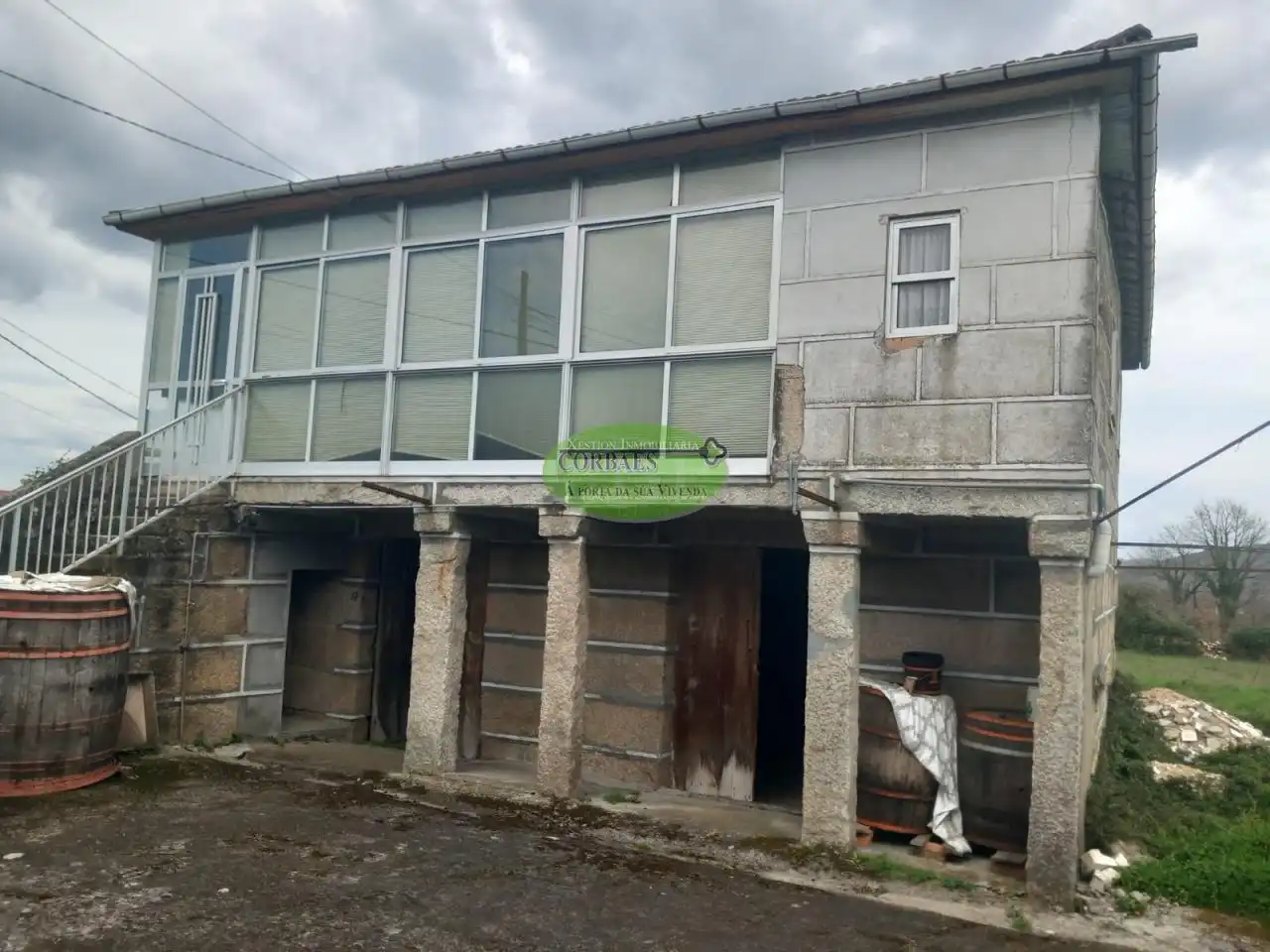 Vista exterior de Casa o chalet en venta en Taboadela con Jardín privado