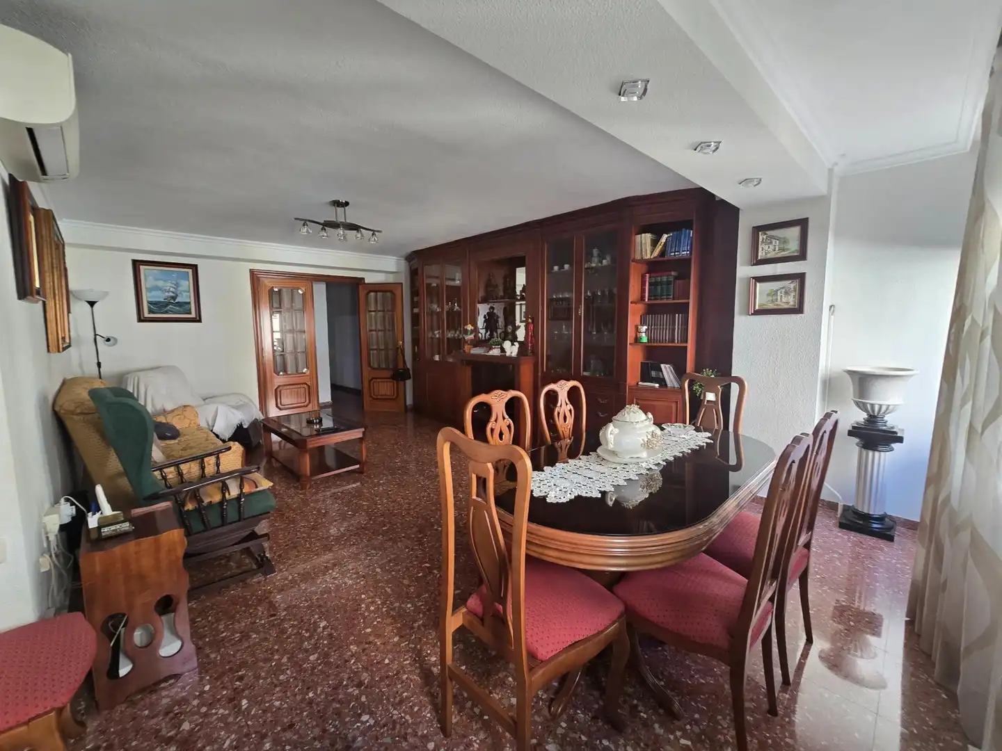 Esszimmer von Wohnung zum Verkauf in Valencia mit Klimaanlage und Balkon