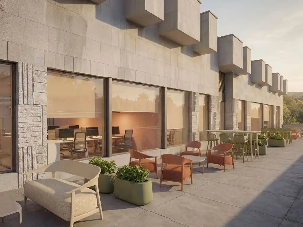 Terraza de Oficina de alquiler en A Coruña Capital  con Aire acondicionado, Calefacción y Terraza
