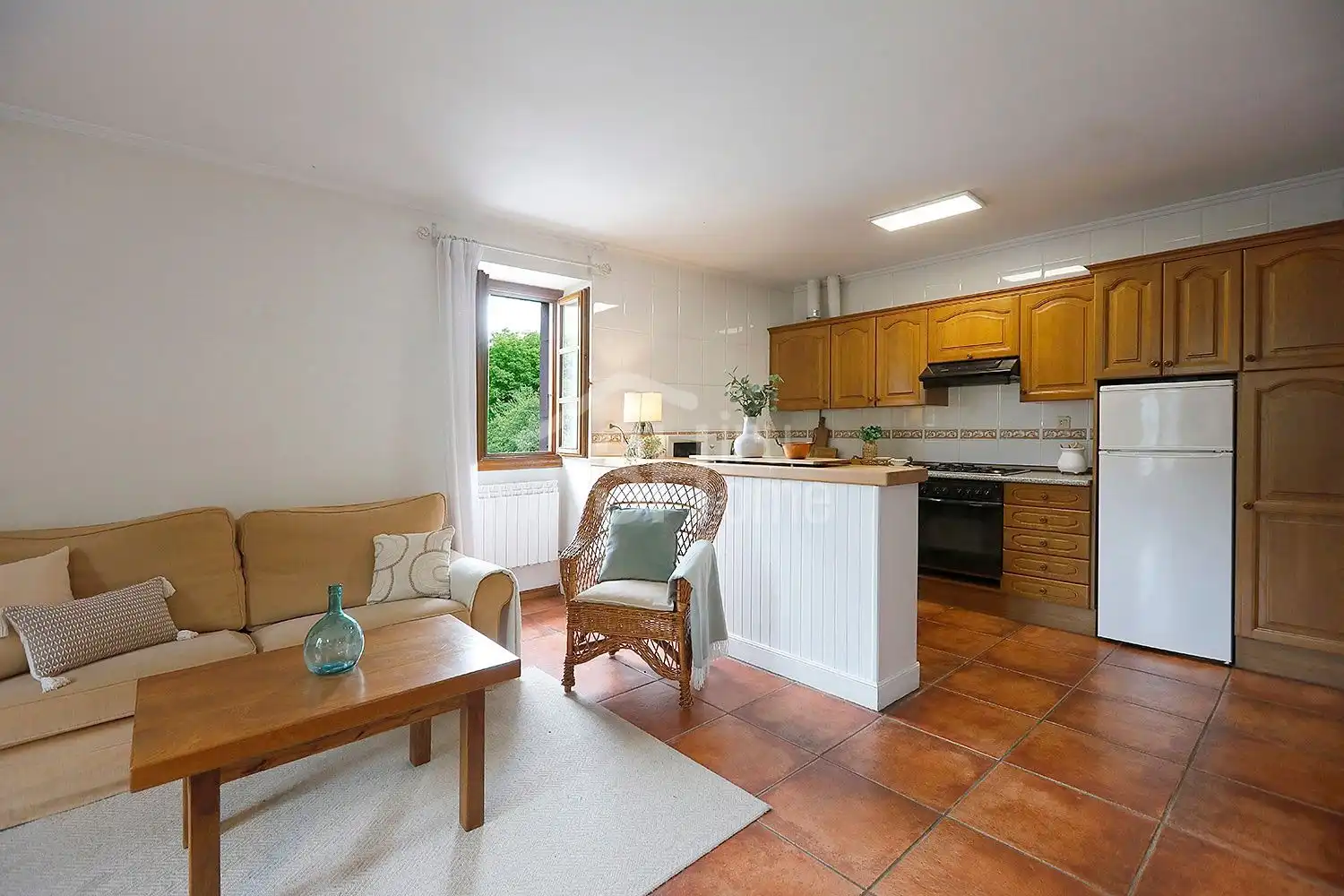 Küche von Wohnung zum Verkauf in Donamaria mit Heizung, Terrasse und Abstellraum