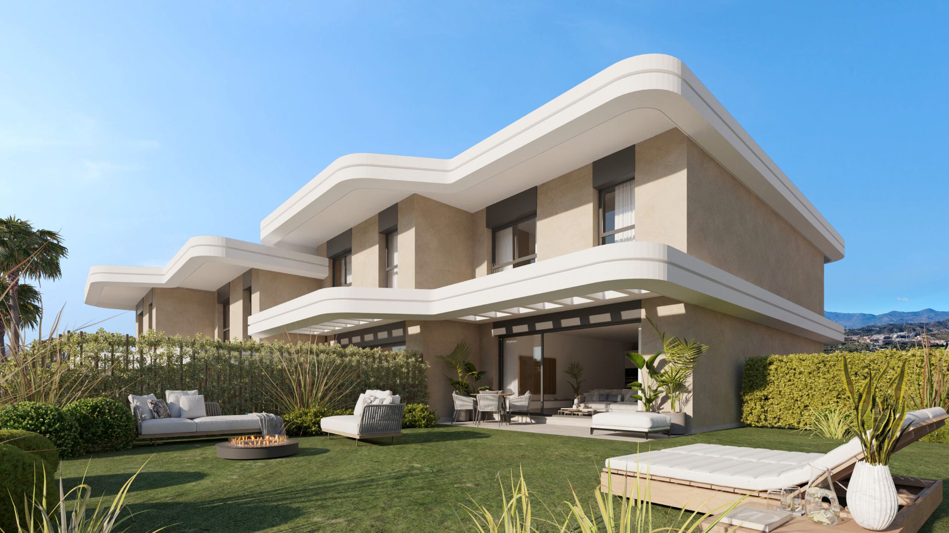 Exterior view of Duplex for sale in Estepona  with Air Conditioner, Heating and Private garden