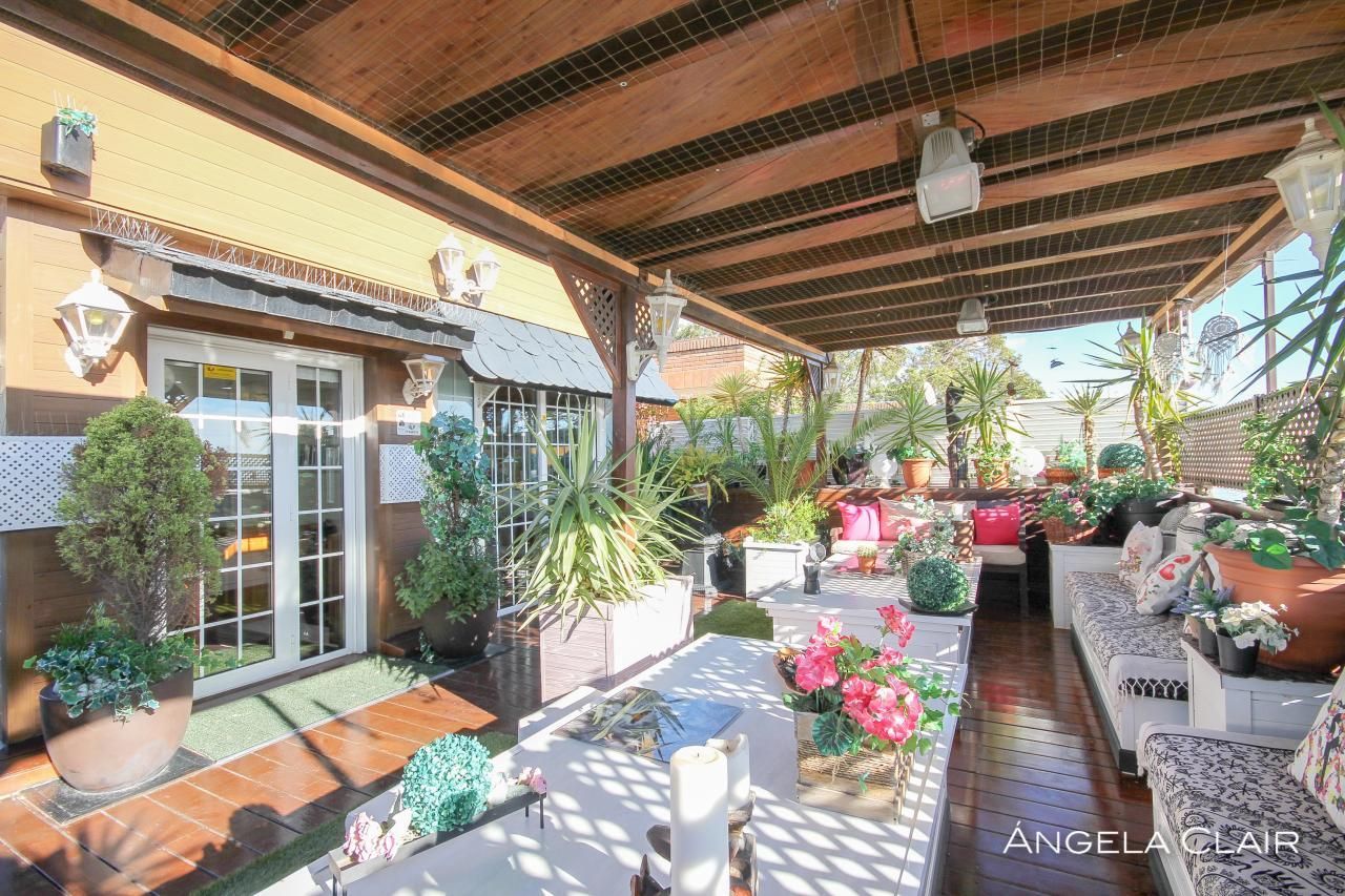 Terrace of Attic for sale in  Barcelona Capital  with Air Conditioner, Heating and Parquet flooring