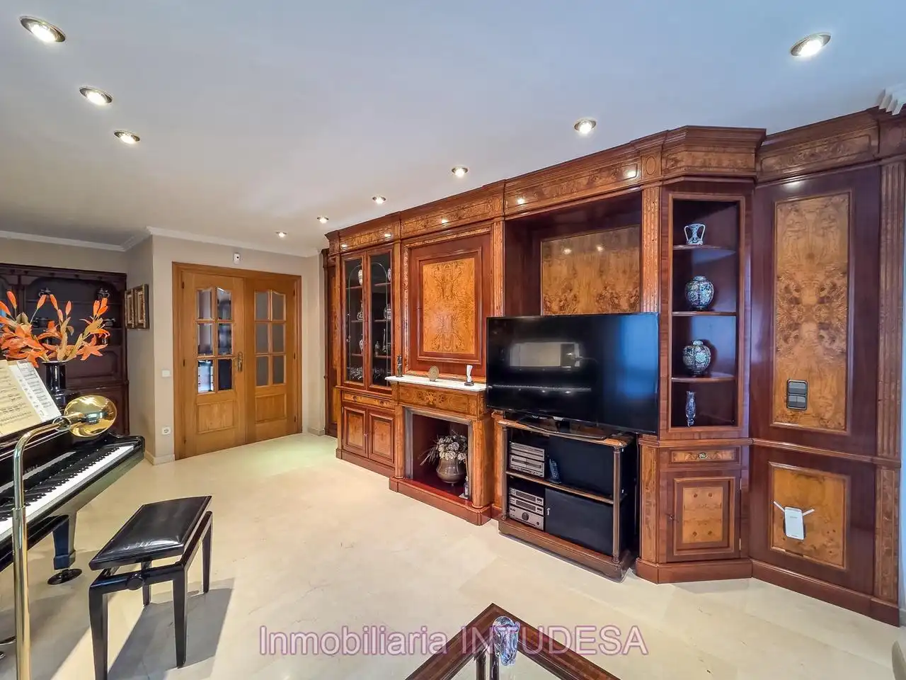 Sala de estar de Casa o chalet en venta en Fontellas con Aire acondicionado, Calefacción y Jardín privado