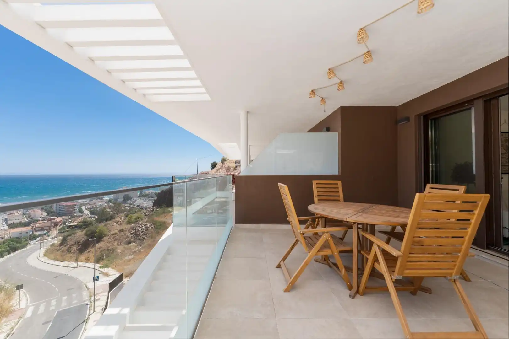 Terrace of Flat for sale in Rincón de la Victoria  with Air Conditioner and Community pool