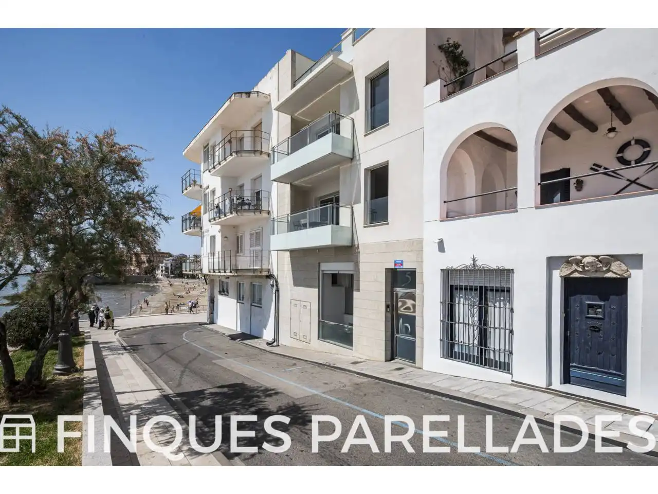 Exterior view of Attic for sale in Sitges  with Air Conditioner, Heating and Parquet flooring