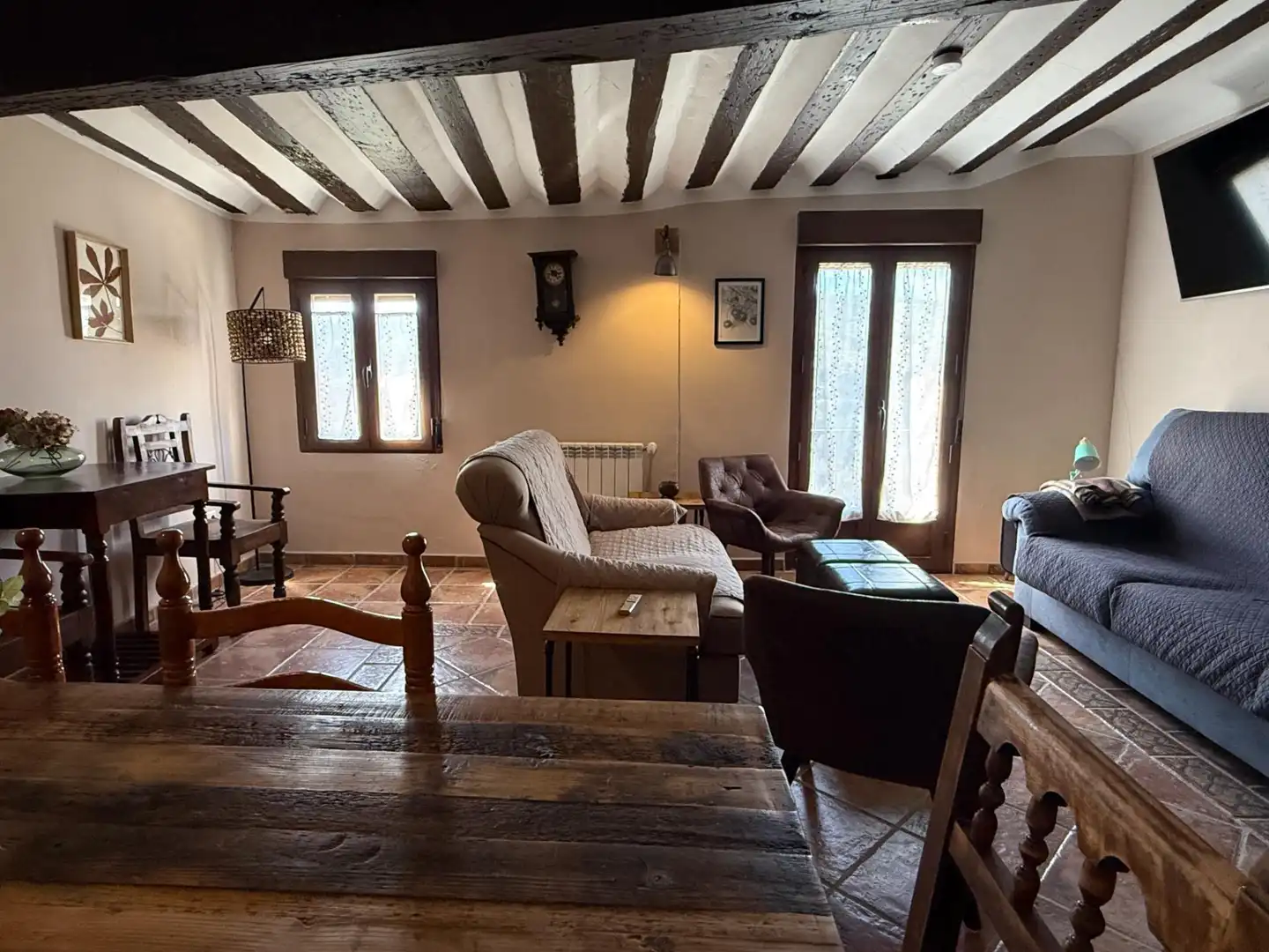 Sala de estar de Finca rústica en venta en Auñón con Terraza, Amueblado y Balcón