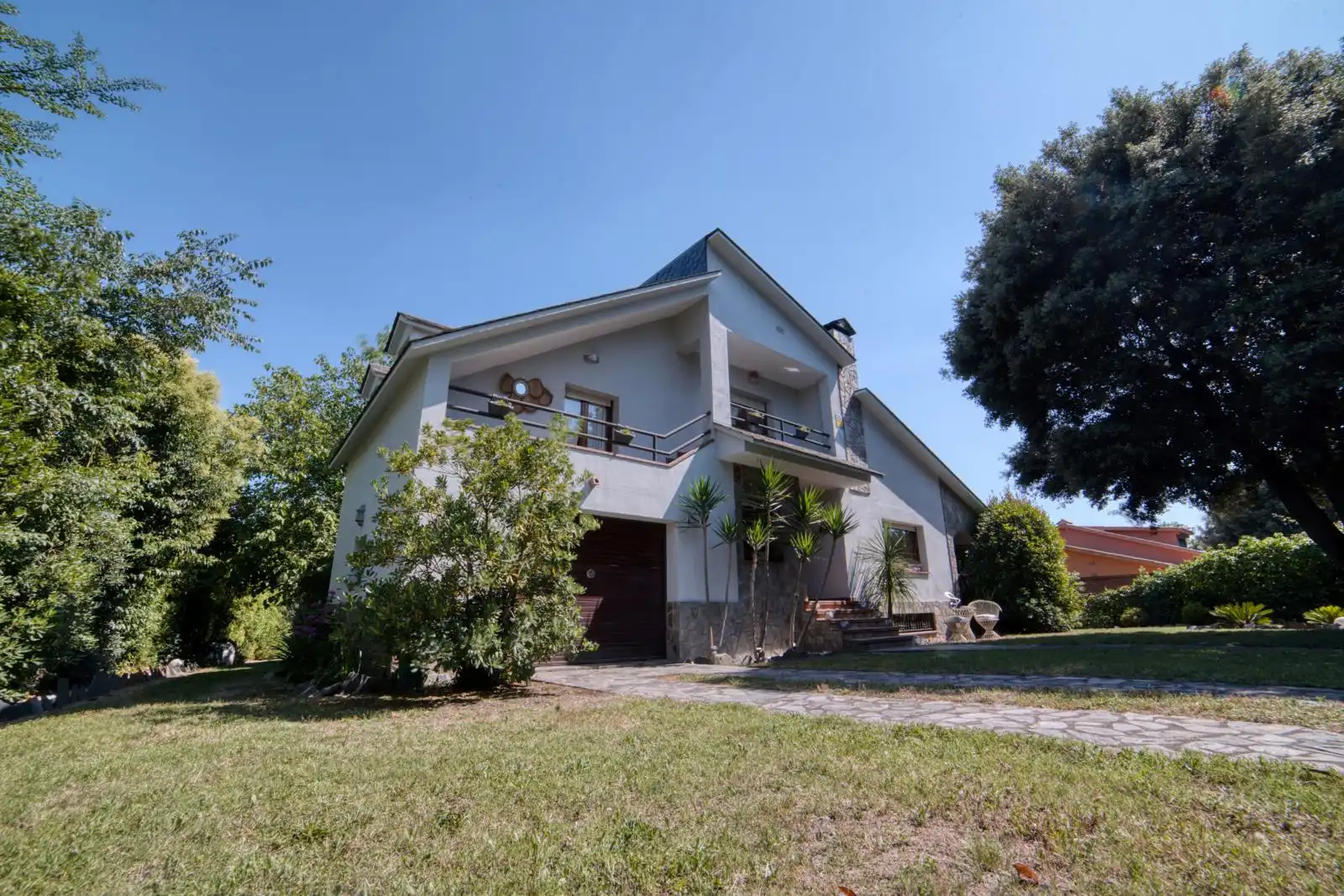 Vista exterior de Casa o chalet en venta en Santa Maria de Palautordera con Calefacción, Jardín privado y Parquet