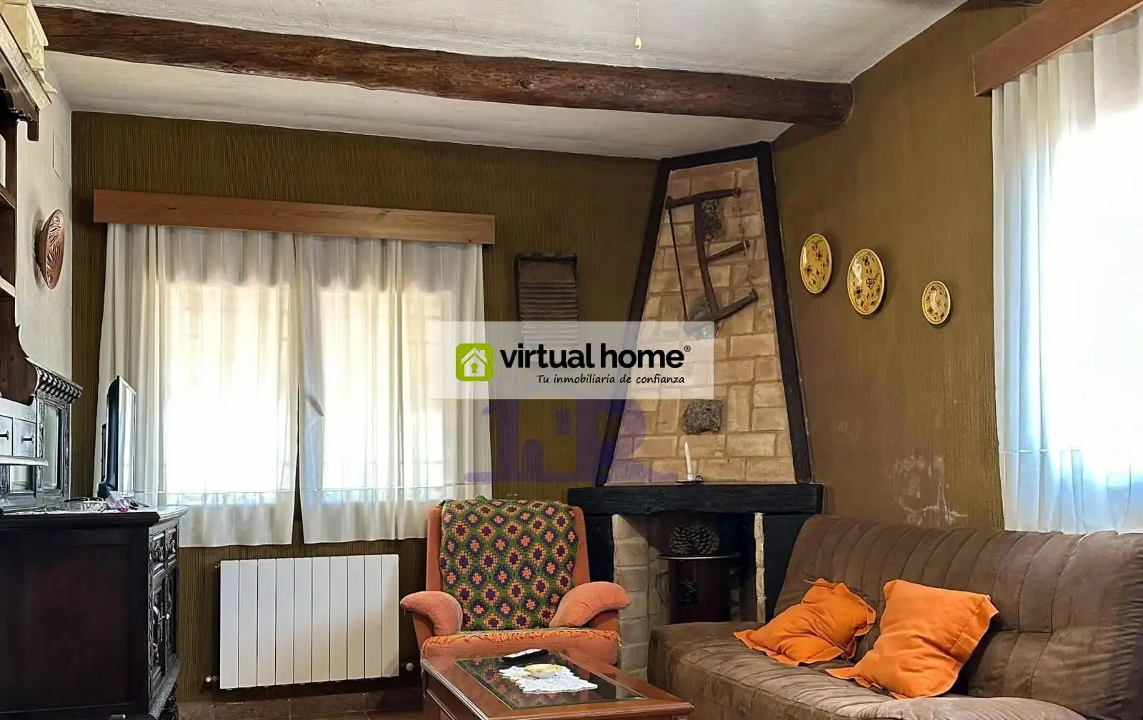 Sala de estar de Casa o chalet en venta en Cuenca con Aire acondicionado