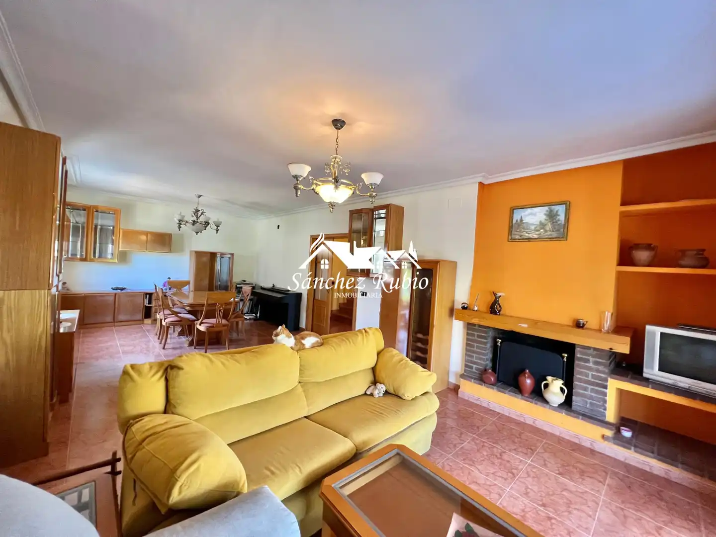 Living room of Houses for sale in Galapagar  with Heating, Private garden and Parquet flooring