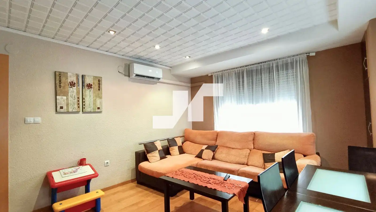 Living room of Flat for sale in Vila-real  with Air Conditioner and Furnished
