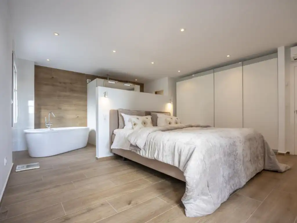 Bedroom of Houses for sale in Jávea / Xàbia  with Air Conditioner, Terrace and Swimming Pool