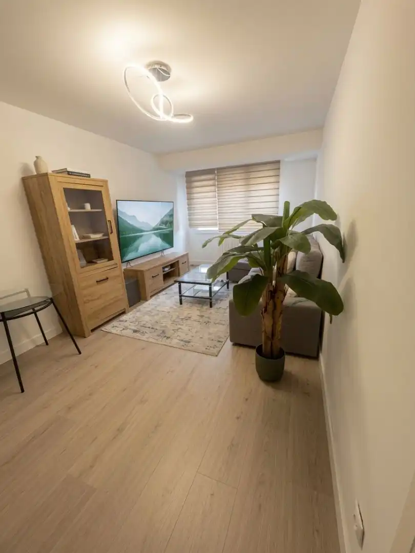 Sala d'estar de Pis en venda en Oviedo  amb Calefacció, Terrassa i Moblat
