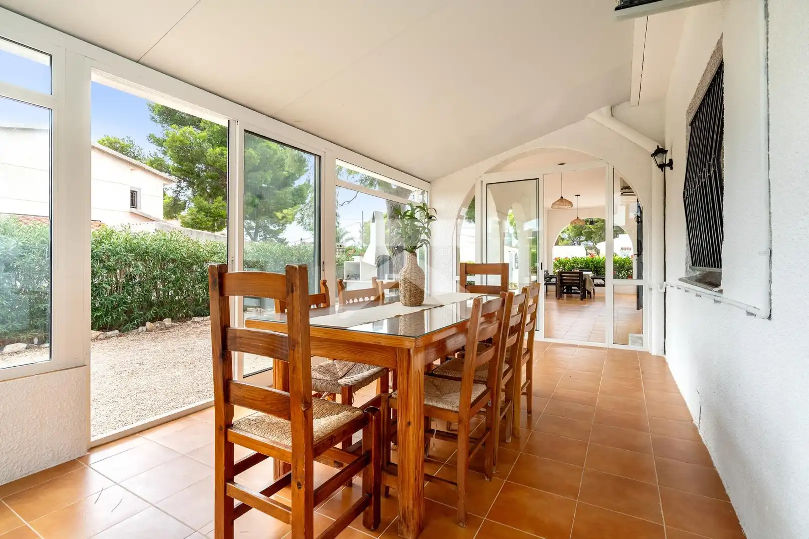 Dining room of Houses for sale in L'Ametlla de Mar   with Air Conditioner, Heating and Private garden