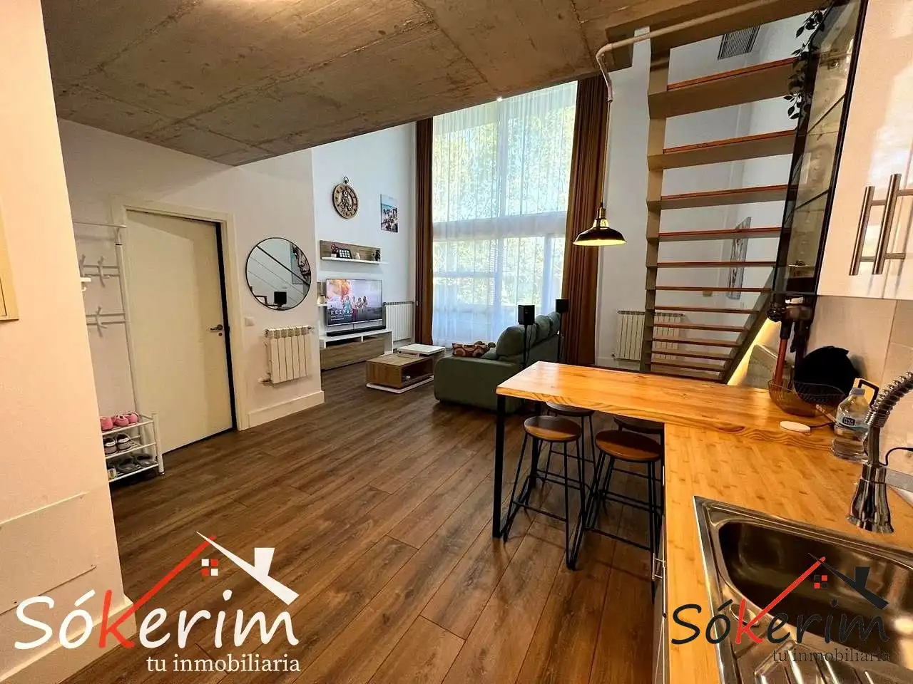 Sala de estar de Piso en venta en Camarma de Esteruelas con Terraza