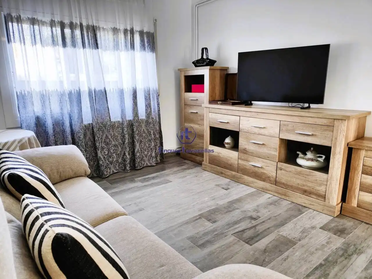 Sala de estar de Casa adosada en venta en Blanes con Calefacción y Amueblado