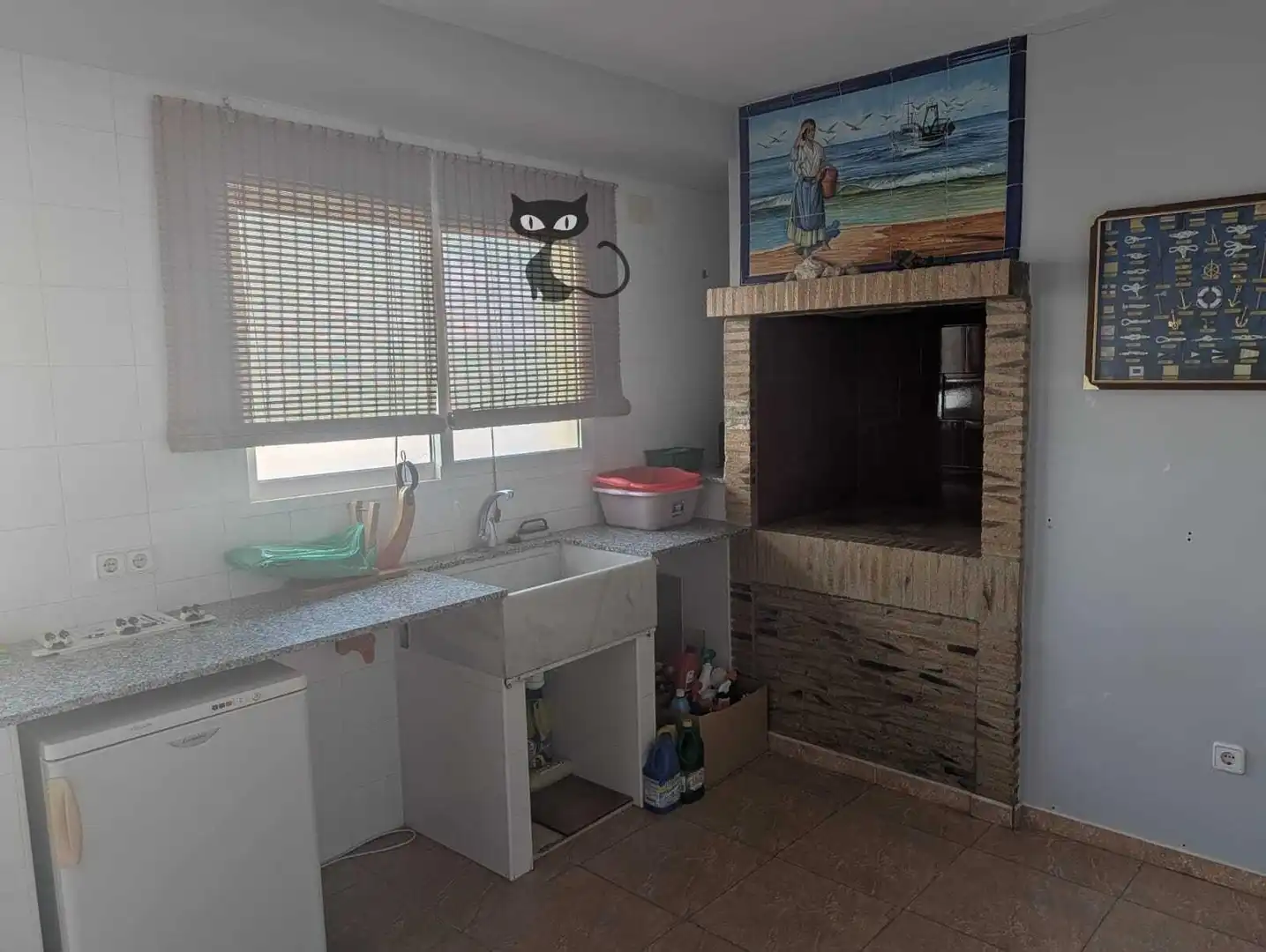 Cuina de Casa o xalet en venda en Albal amb Terrassa i Balcó