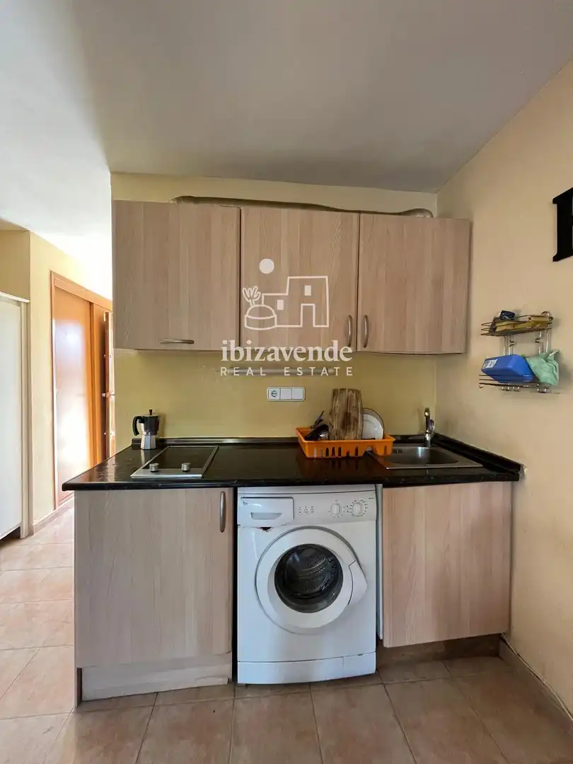Cocina de Piso de alquiler en Sant Joan de Labritja con Piscina, Amueblado y Piscina comunitaria