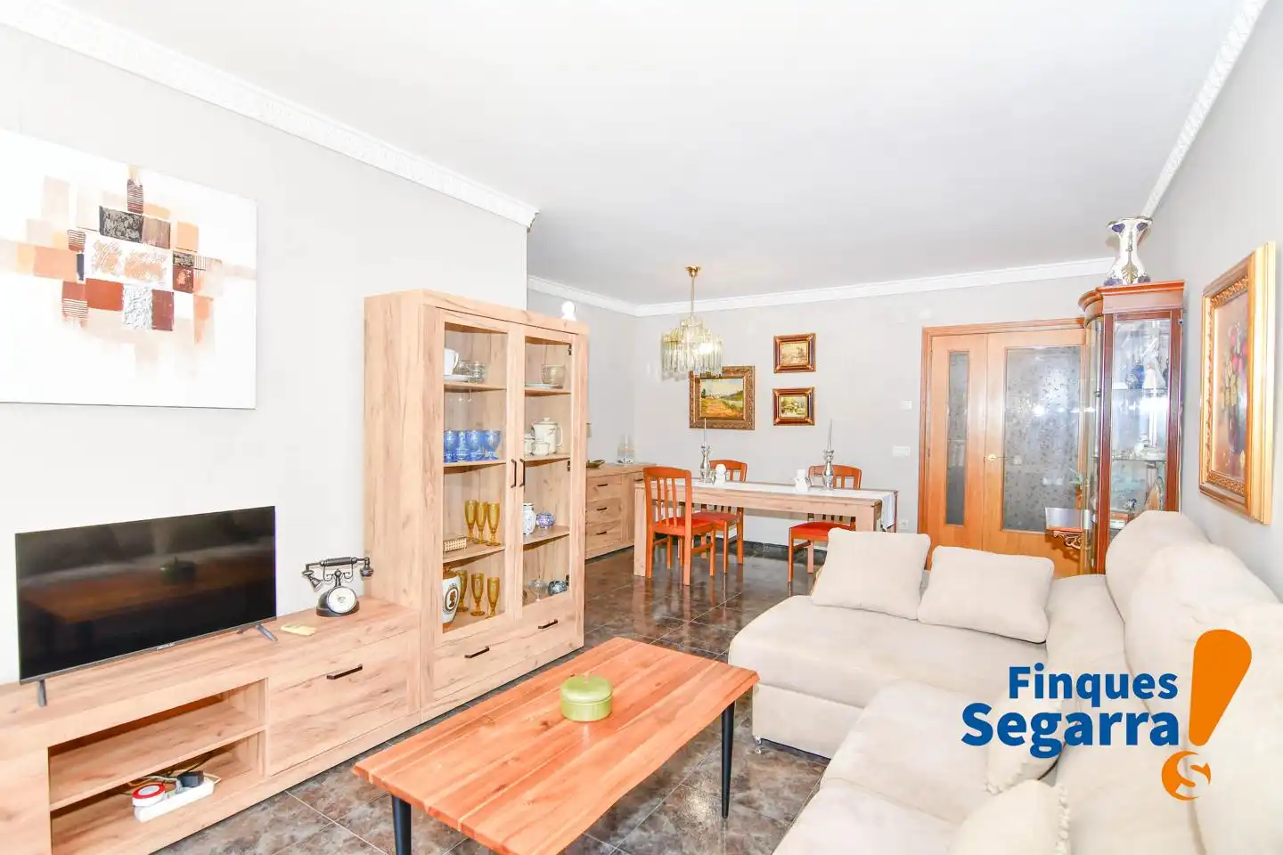 Living room of Flat for sale in El Vendrell  with Air Conditioner, Terrace and Community pool
