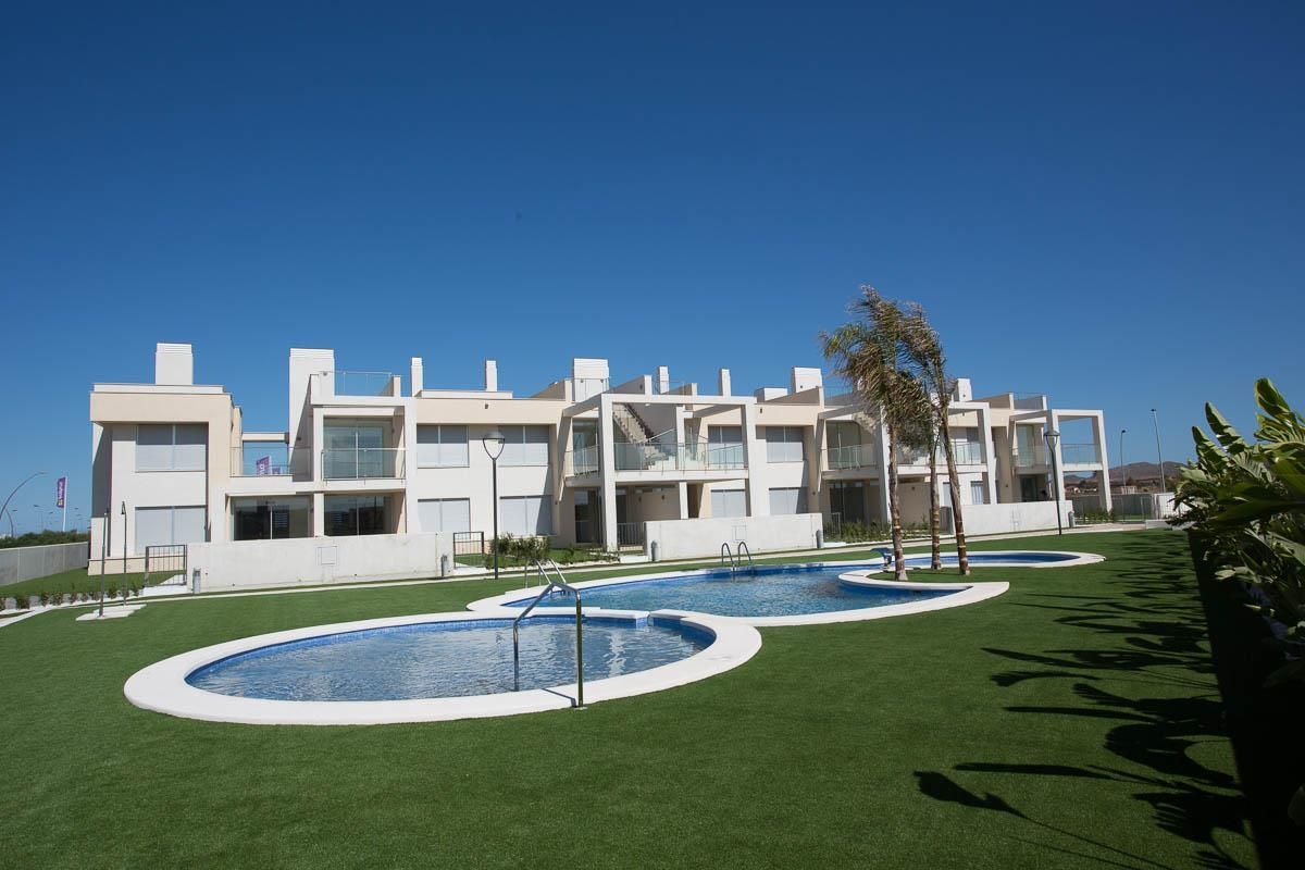 Exterior view of Single-family semi-detached for sale in Cartagena  with Private garden, Terrace and Community pool