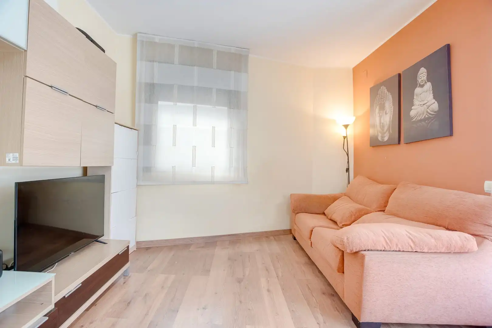 Sala de estar de Piso en venta en Sant Adrià de Besòs con Calefacción y Balcón