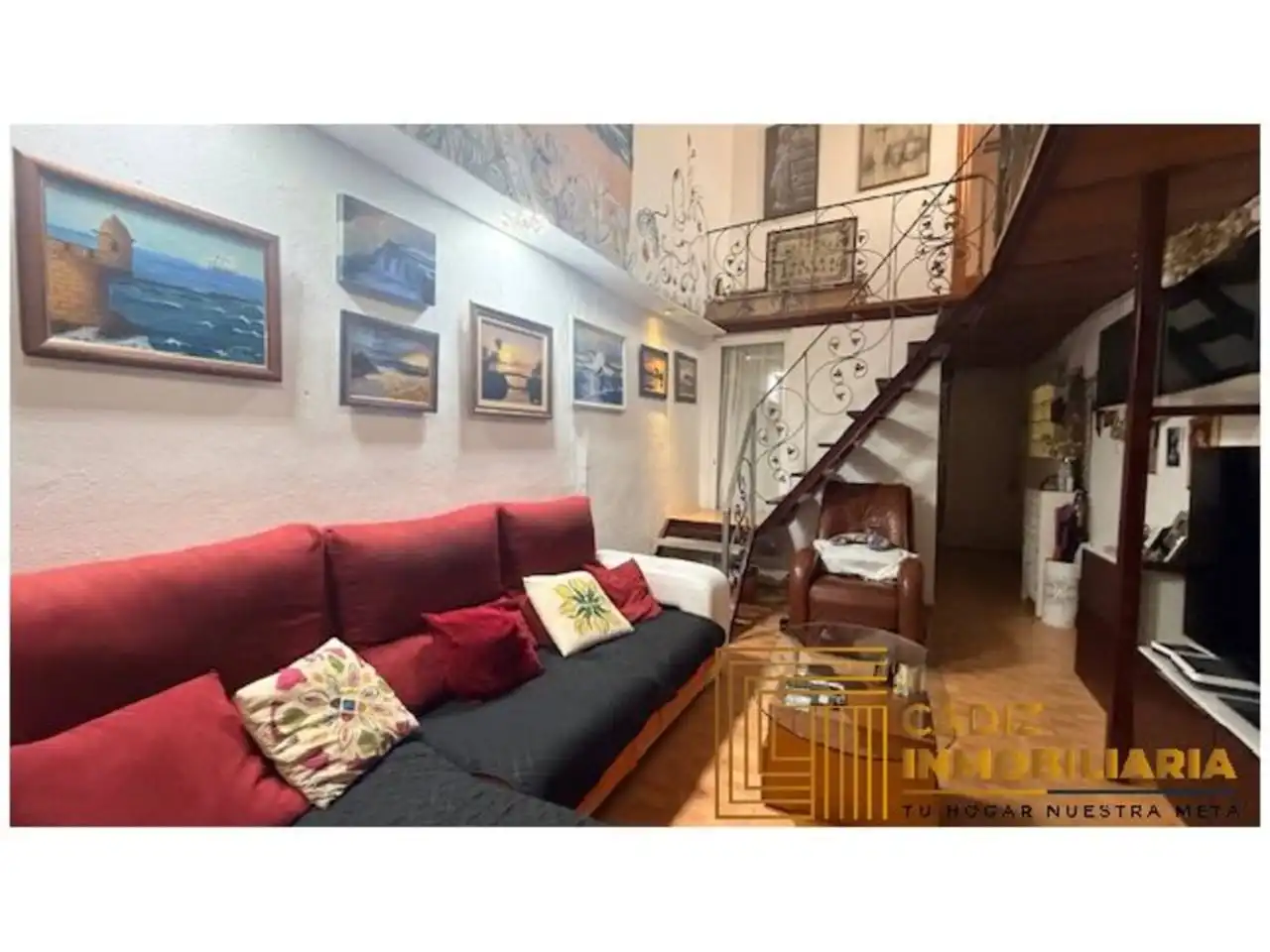 Sala de estar de Dúplex en venta en Cádiz con Aire acondicionado y Trastero