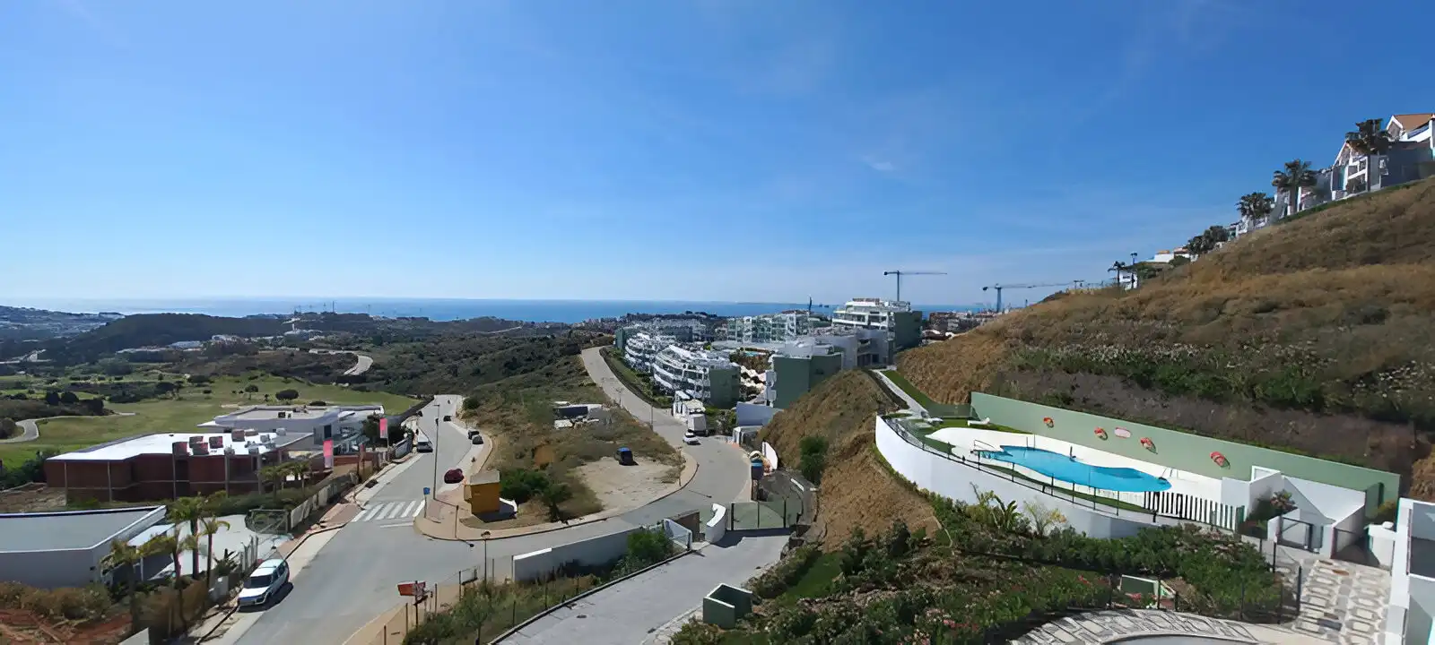 Exterior view of Apartments for sale in Mijas  with Air Conditioner, Terrace and Swimming Pool