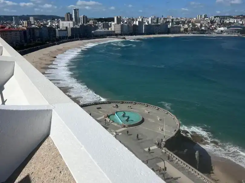 Vista exterior de Àtic en venda en A Coruña Capital 