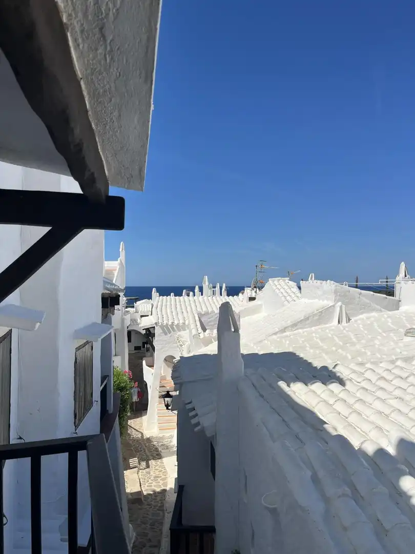 Vista exterior de Apartamento en venta en Sant Lluís con Jardín privado