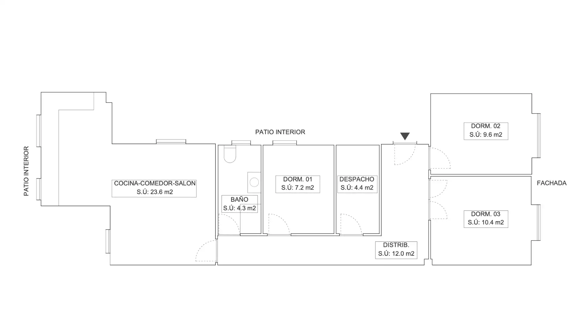 Flat for sale in Valencia  with Air Conditioner and Oven