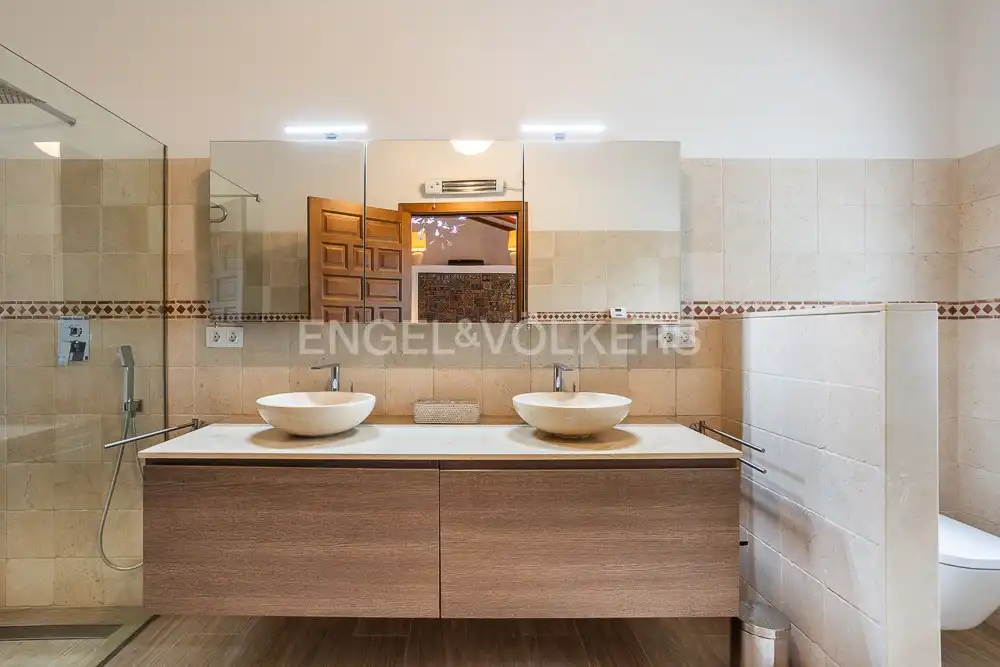 Bany de Finca rústica en venda en Jávea / Xàbia amb Calefacció, Jardí privat i Piscina