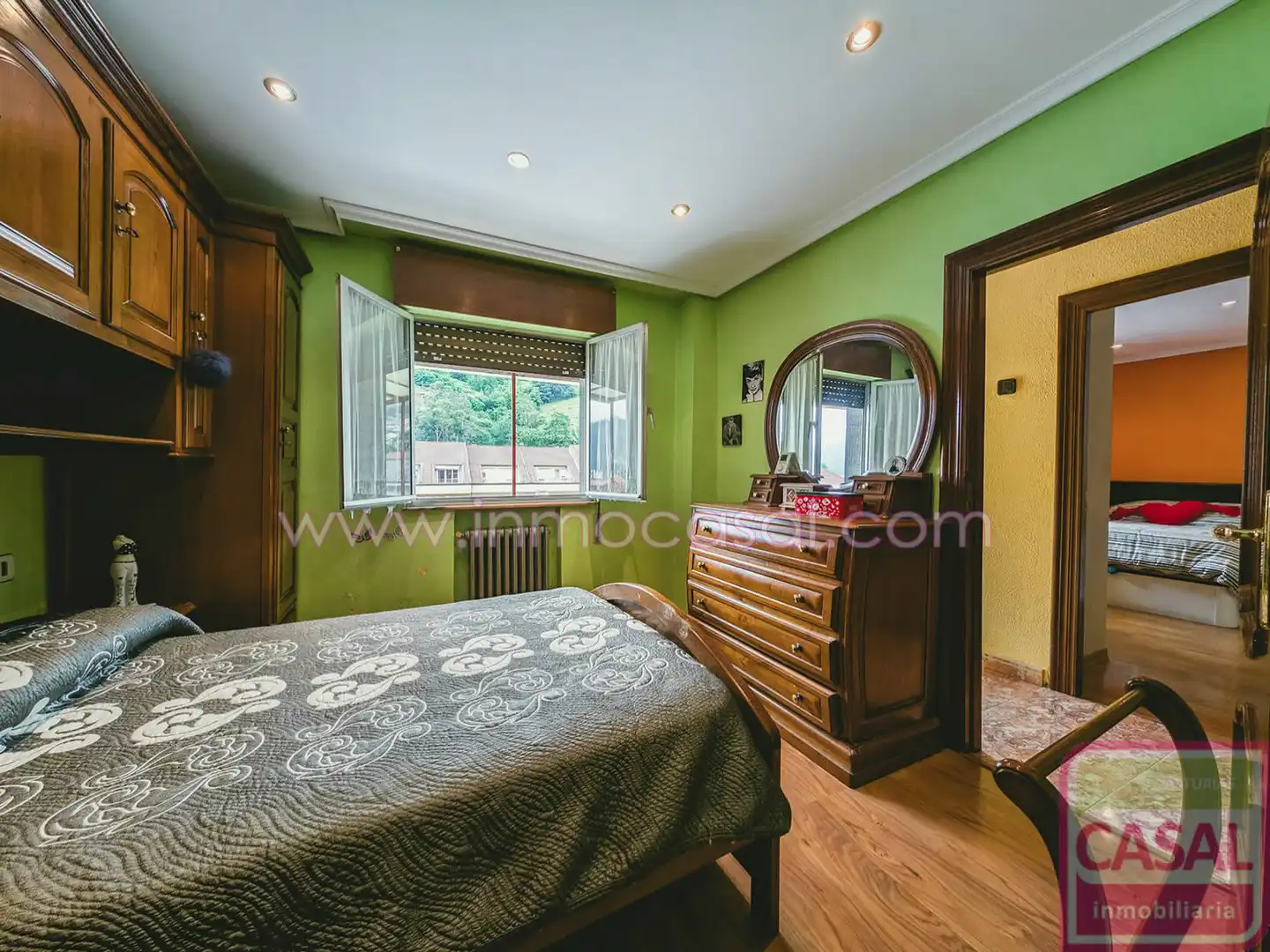 Schlafzimmer von Haus oder Chalet zum Verkauf in Mieres (Asturias) mit Heizung, Terrasse und Abstellraum
