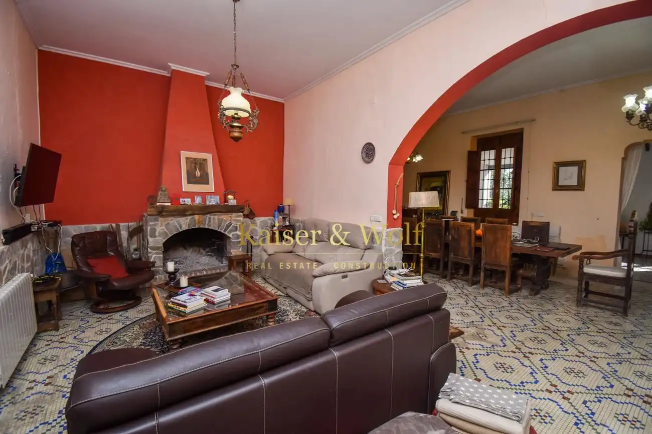 Wohnzimmer von Country house zum Verkauf in Elche / Elx mit Klimaanlage, Privatgarten und Terrasse