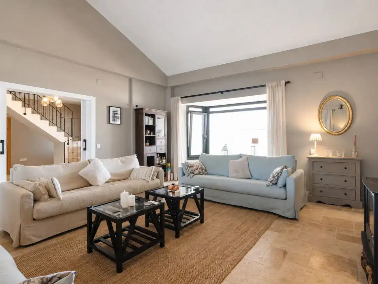 Sala de estar de Piso en venta en Aljaraque con Aire acondicionado, Jardín privado y Trastero