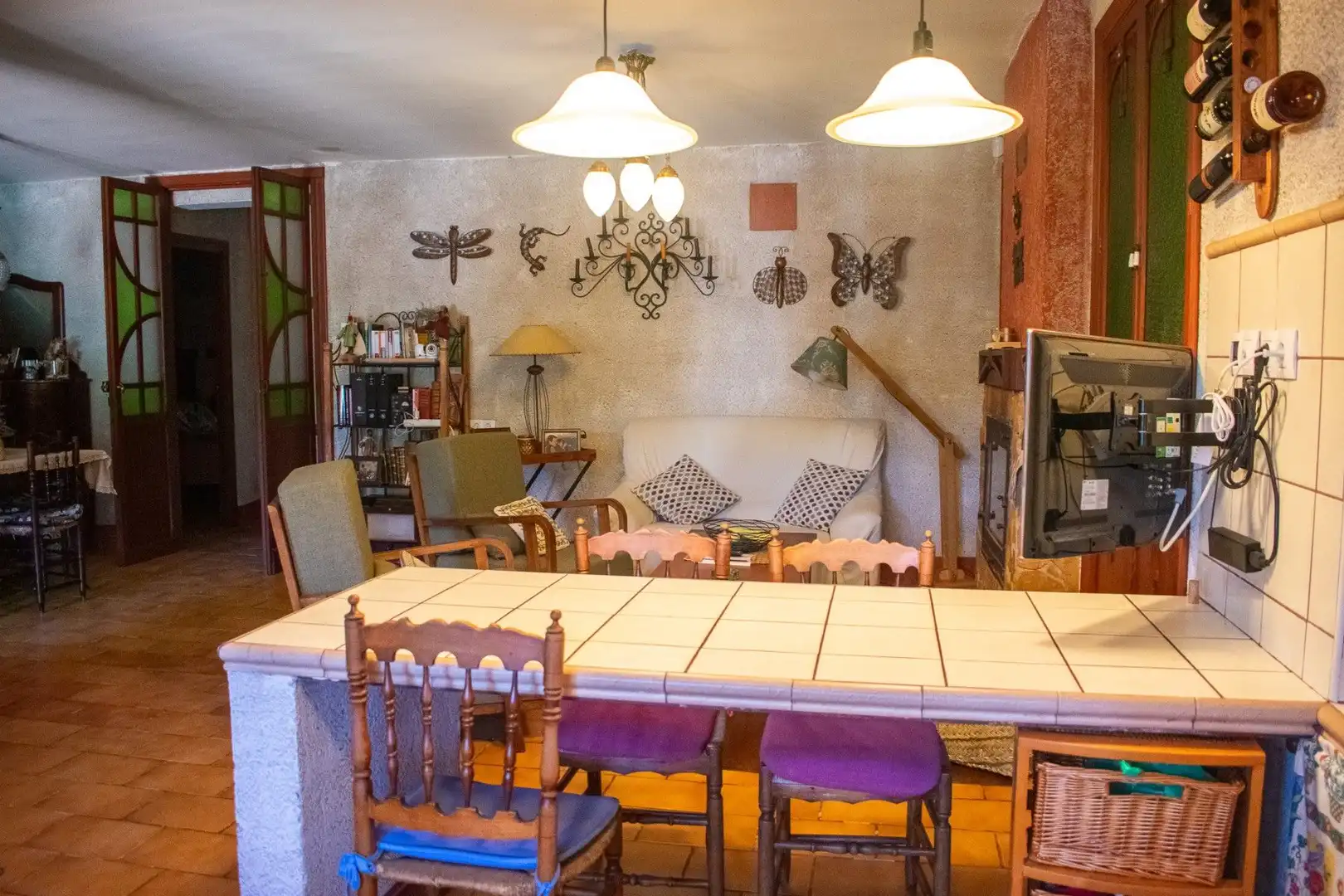 Menjador de Casa o xalet en venda en Onil amb Jardí privat, Terrassa i Traster